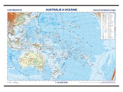 6304 australie a oceanie skolni nastenna obecne zemepisna mapa