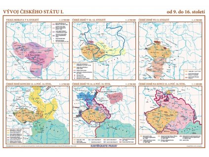 6376 vyvoj ceskeho statu i od 9 do 16 stoleti skolni nastenna mapa