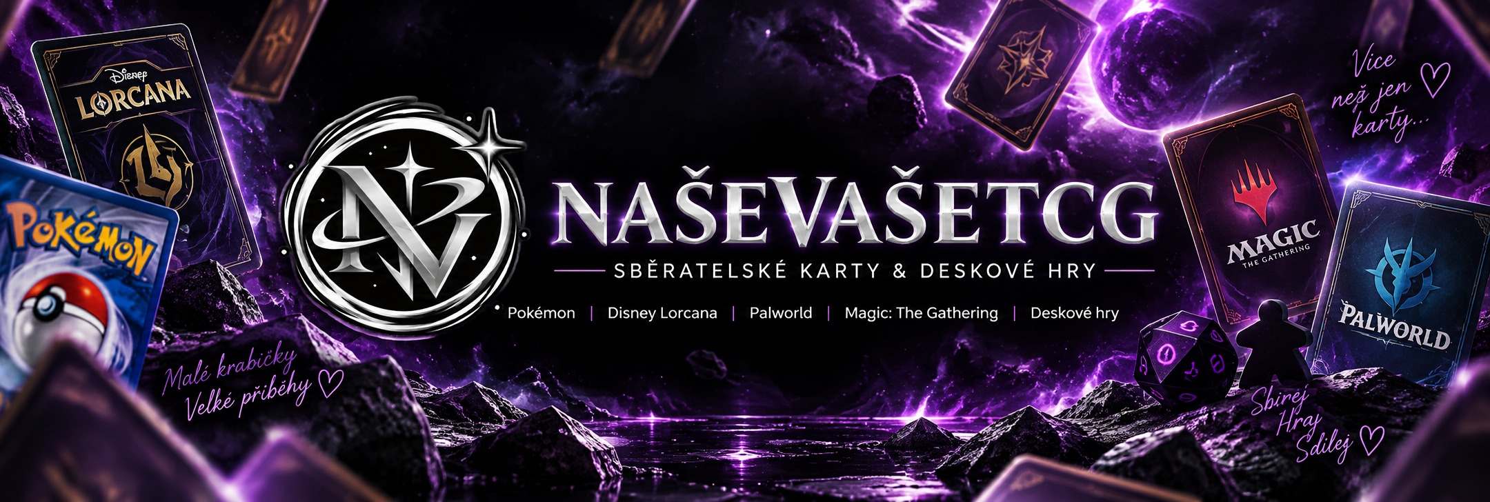 NašeVašeTCG – sběratelské karty a deskové hry