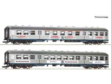 Sada dvou osobních vozů „Silberlinge“ DB / H0 / ROCO 6200206