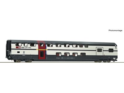 Dvoupatrový vůz 1. třídy s zavazadlovým prostorem SBB / H0 / ROCO 6200214
