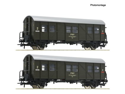 2-dílná sada Dočasný osobní vůz PKP / H0 / ROCO 6200195