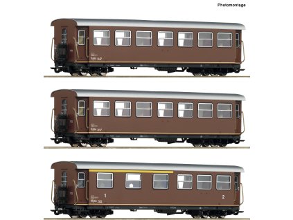 3-dílná sada Osobní vozy ÖBB / H0e / ROCO 6240007