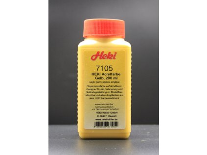 akrylova barva zluta 200 ml heki 7105