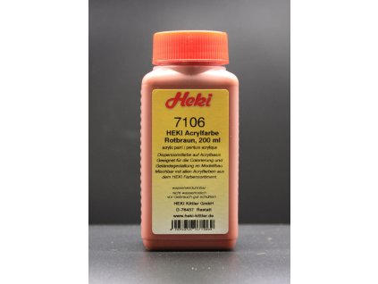 akrylova barva cervenohneda 200 ml heki 7106