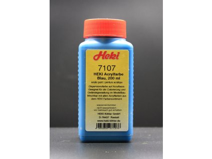 akrylova barva modra 200 ml heki 7107