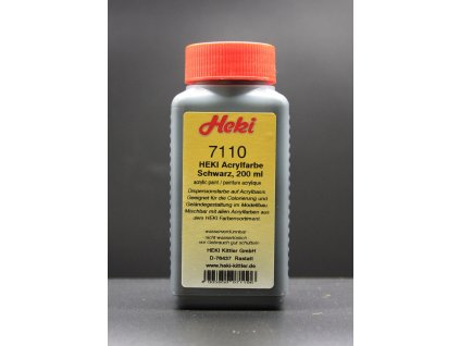 akrylova barva cerna 200 ml heki 7110