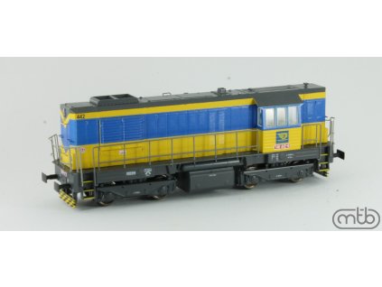 diesel elektricka lokomotiva rady 740 okd mtb 740442
