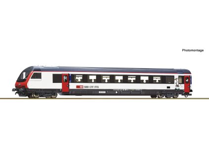 Řídicí vůz 2. třídy pro příměstské vlaky EW-IV se zvukem SBB / ROCO 6210199