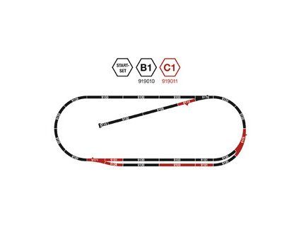 Sada kolejí C1 / N / Fleischmann 919011