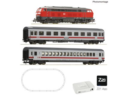 Z21 START nová generace digitální sada: Dieselová lokomotiva BR 218 (ROCO LINE) Z21 APP / H0 / ROCO 5110012