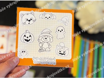 Samolepkové omalovánky - Halloween