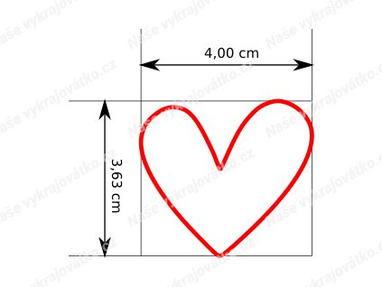 Srdce (Velikost 9 cm)