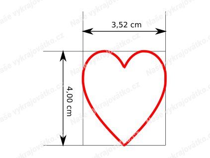 Srdce (Velikost 9 cm)