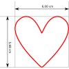 Srdce (Velikost 9 cm)