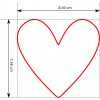 Srdce (Velikost 9 cm)