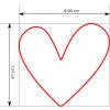 Srdce (Velikost 9 cm)