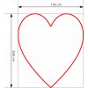 Srdce (Velikost 9 cm)