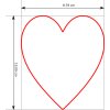 Srdce (Velikost 9 cm)