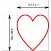 Srdce (Velikost 9 cm)