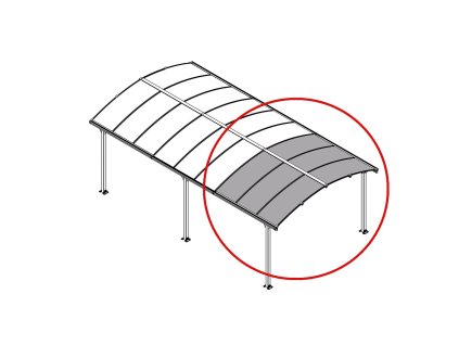 Palram - Canopia Rozšiřovací modul pro přístřešky řady Arcadia (210 cm)