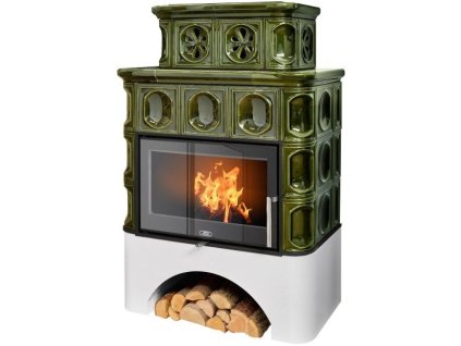 ABX KARELIE EXKLUSIVE kachlová kamna 5-12kW, zelená