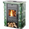 Kachlová kamna Haas+Sohn TREVISO mini, barva černá/kachle zelená