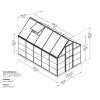 Palram Greenhouses Hybrid 6x10 Drawing ISOview