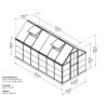 Palram Greenhouses Hybrid 6x12 Drawing ISOview