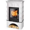 ABX BRITANIA K I kachlová kamna 3,5-9kW, rovný sokl, perle