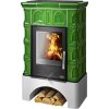 ABX BRITANIA K I kachlová kamna 3,5-9kW, rovný sokl, zelená