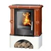 ABX BAVARIA K I kachlová kamna 5-12,4kW, s výměníkem, rovný sokl, kaštan