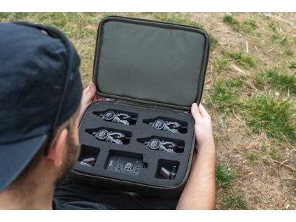 Subterfuge Siren Night Glo Swing Arm Storage Case  Kufřík na 4 hlásiče R4, příposlech a bobbiny