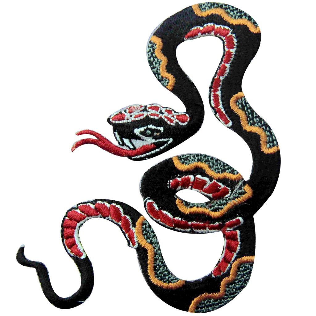 Exotický jedovatý had nášivka