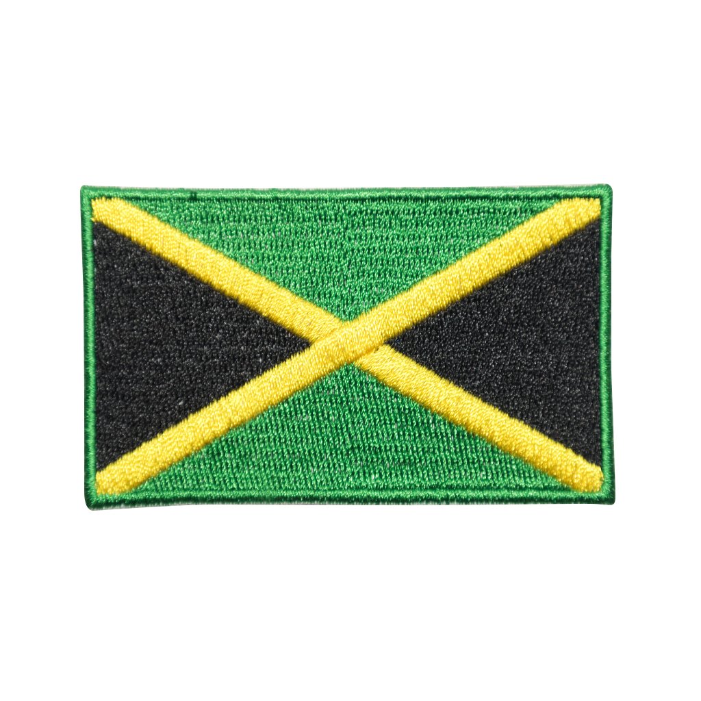 Nažehlovací nášivka Jamajka vlajka  8 x 5 cm