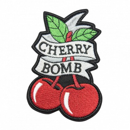 Nažehlovací nášivka Cherry Bomb 7,2 x 10,6 cm