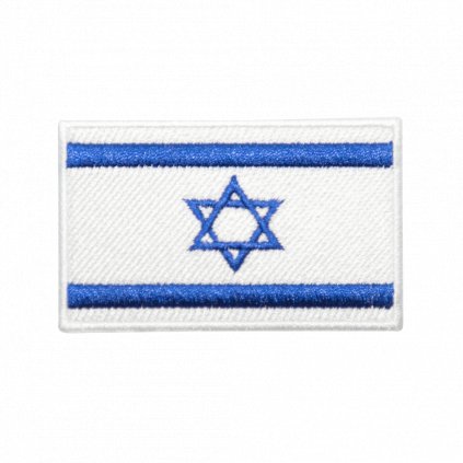 Nažehlovací nášivka Izrael vlajka  8 x 5 cm