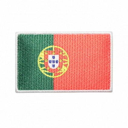 Nažehlovací nášivka Portugalsko vlajka  8 x 5 cm