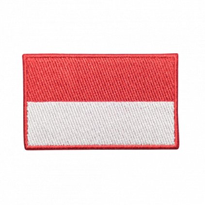 Nažehlovací nášivka Indonésie vlajka  8 x 5 cm