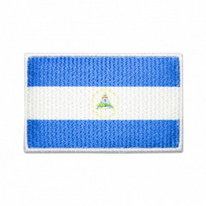 Nažehlovací nášivka Nikaragua vlajka  8 x 5 cm