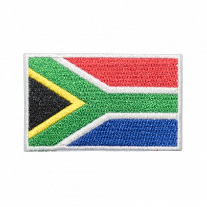 Nažehlovací nášivka  Jihoafrická Republika vlajka 8 x 5 cm