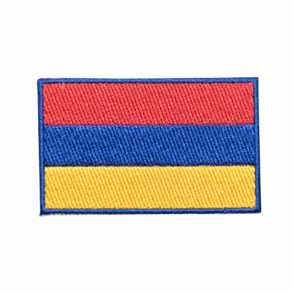 Nažehlovací nášivka Arménie vlajka 8 x 5 cm