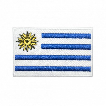 Nažehlovací nášivka Uruguay vlajka 8 x 5 cm