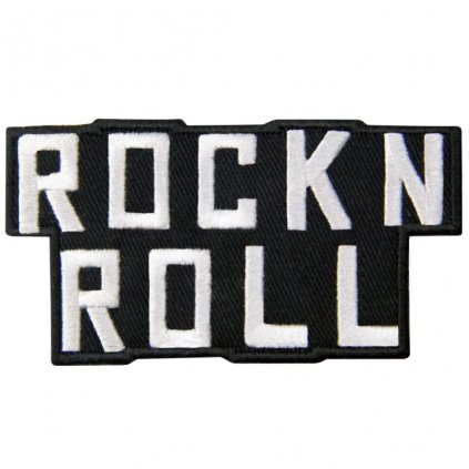 Nažehlovací nášivka ROCK n ROLL 8,8 x 4,6 cm