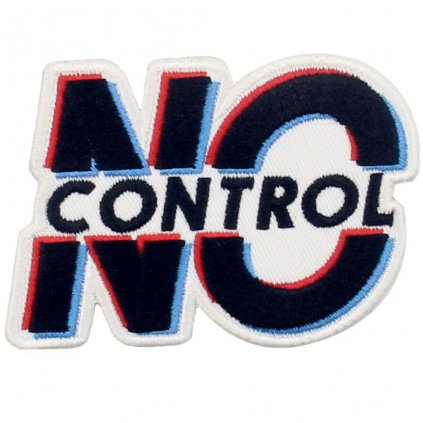 Nažehlovací nášivka NO CONTROL 9 x 6 cm