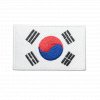 Nažehlovací nášivka Jižní Korea vlajka  7,5 x 5 cm