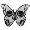Motýl s lebkou nášivka 7,6 x 6 cm