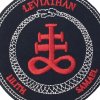 Nažehlovací nášivka Leviathan Ouroborosův kříž, průměr: 7,5 cm