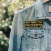 Nažehlovací nášivka NO TIME FOR FUCKBOYZ 10,5 x 3,6 cm