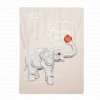 Nažehlovací nášivka Slon s jablkem 4,7 x 3,5 cm
